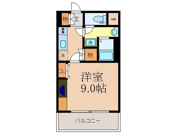 アス－ル江坂の物件間取画像